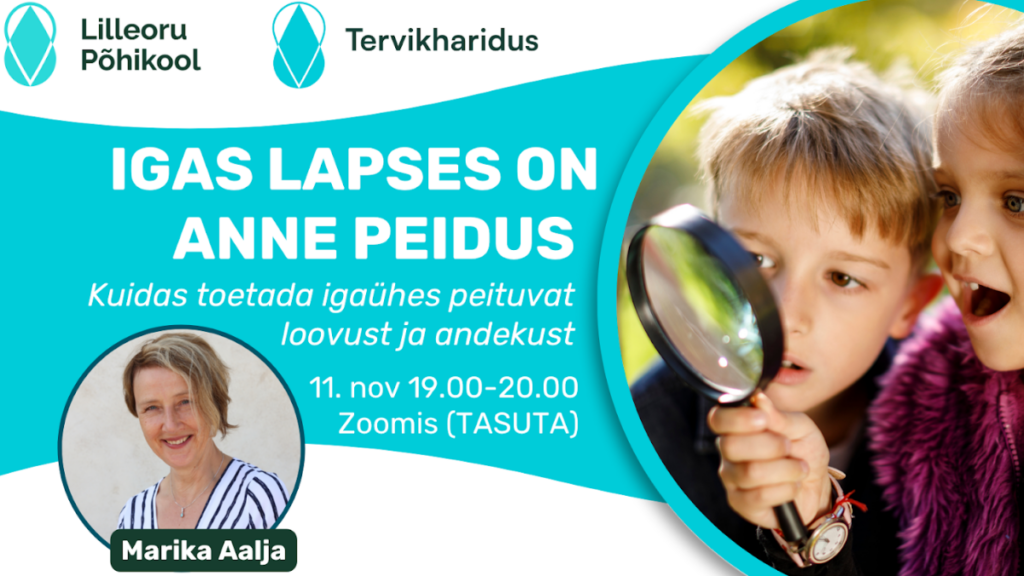 "Igas lapses on anne peidus" artikli pilt - lapsed luubiga